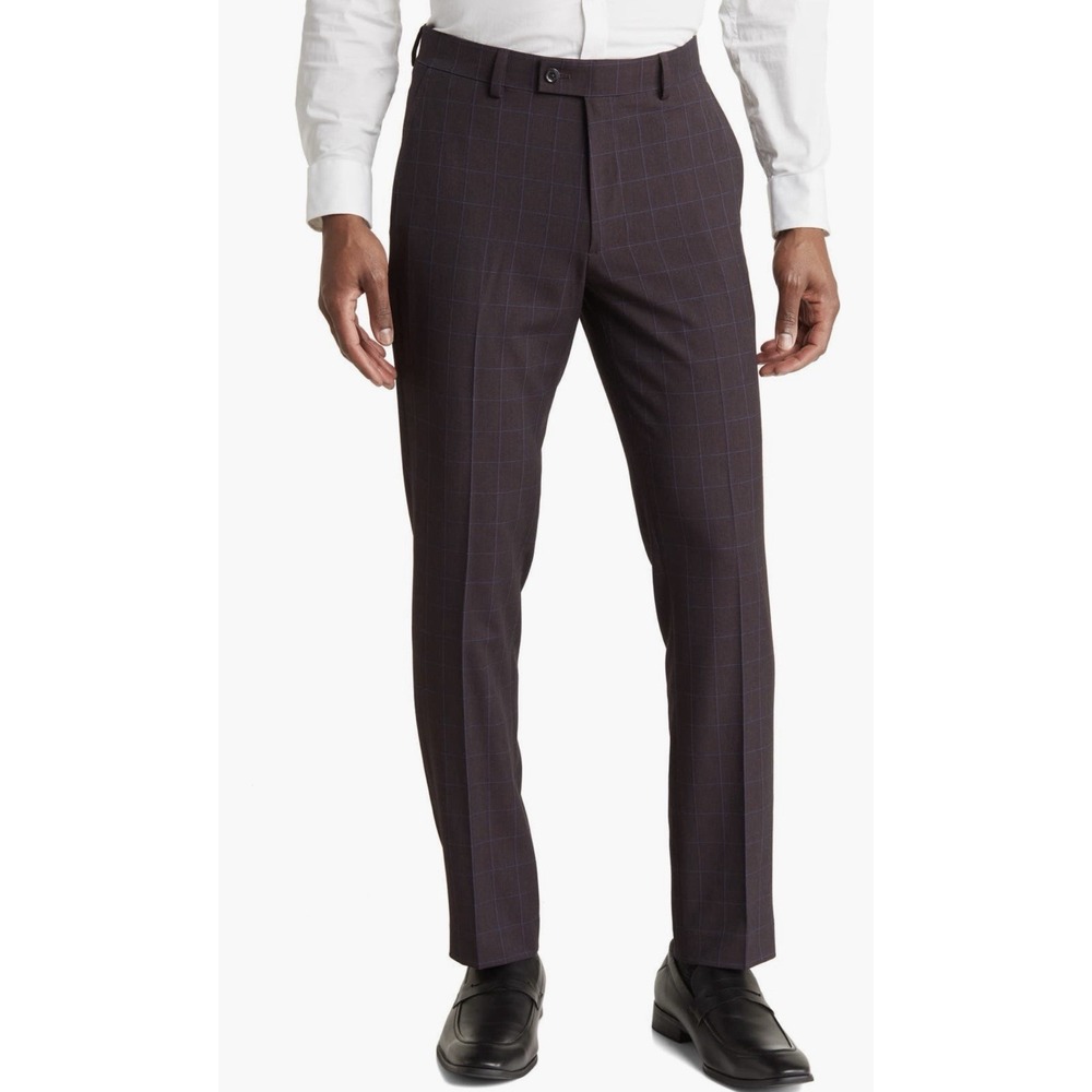Original Penguin by Munsingwear Plaid Chino Pants Stretch Slim Fit Mens *29x30